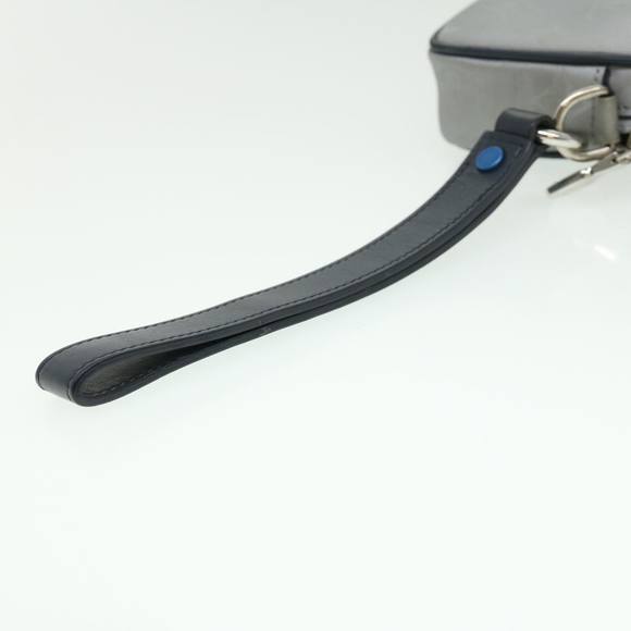 LOUIS VUITTON Monogram satellite alpha Clutch Bag Silver M44171 LV Auth 32344A - Picture 9 of 16